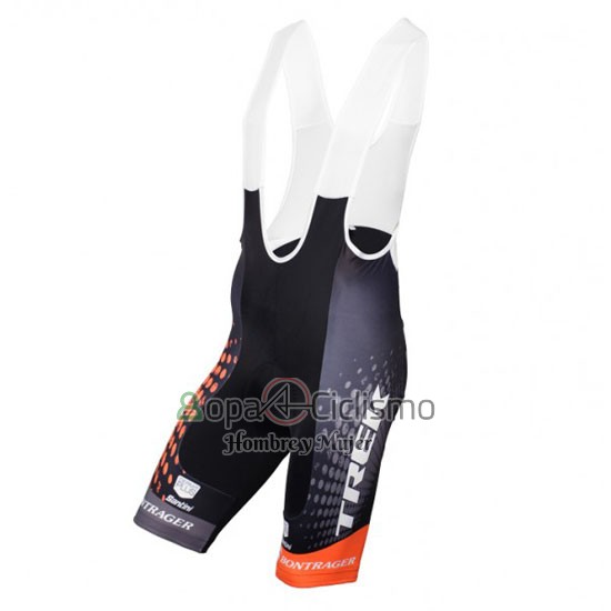 Trek Selle San Marco Ropa Ciclismo Culotte Corto 2016 Mangas Cortas Negro y Naranja